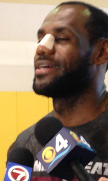 LeBron James to be fitted for mask to protect broken nose